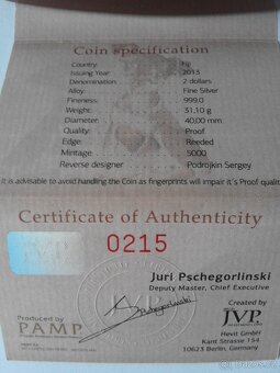 Stříbrná mince Felis Toy Terrier 1oz - 4