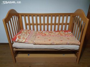 Dětská postýlka, značky Drewex se šuplíkem - 4