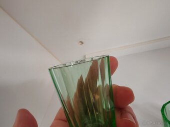 Zelené akleněné oanáky - štamprlata - 4