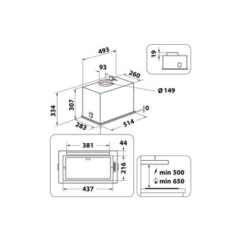 Digestoř WHIRLPOOL WCT3 63F LTX - nová se zárukou - 4
