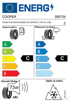 COOPER 275/60 R 20 DISCOVERER AT3 SPORT 2 116T XL OWL - 4