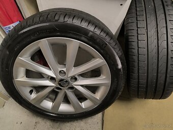 Alu kola Škoda Fabia III 5x100 r16 Originál,pneu7mm215/45/16 - 4