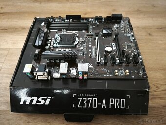 MSI Z370-A PRO socket 1151 8. a 9 gen CPU M.2 slot Nová - 4