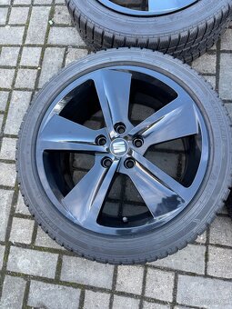ORIGINÁL Alu SEAT R17, 5x112 - TOP STAV, vč. pneu - 4