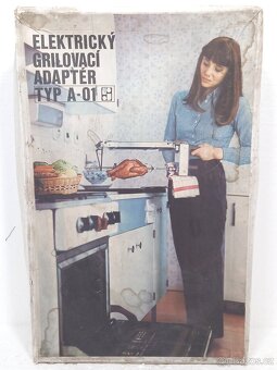 Retro elektrický grilovací adaptér do trouby - 4