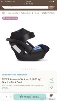 Kočárek pro dvojčata Dorjan twin,adaptér + autosedačky Cybex - 4