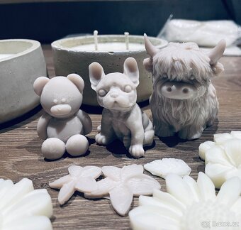 Svíčka ve skle - Teddy bear mauve - 4