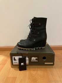 Černé kožené boty Sorel vel. 38 - 4