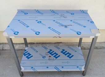 Přístěnný nerezový stůl, pracovní gastro stůl, nábytek kuchy - 4