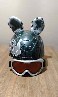 Dětská lyžařská helma Head + brýle Blizzard + ouška - 4