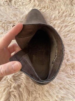 Kožené kotníkové boty Marco Tozzi - 4