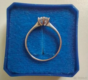 Dámský prsten stříbro s kamenem, vel. 51, Ag 925/1000, NEW - 4