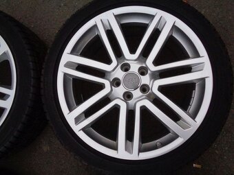 Alu disky originál Audi 20", 5x112, ET 25, zimní pneu - 4