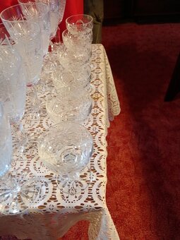 Obrovský set broušeného křišťálového skla (40+ ks) - 4