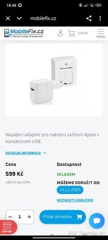 12W USB napájecí adaptér Apple - 4