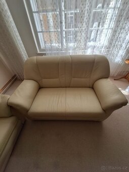 Kožená sedačka rozkladaci - 4