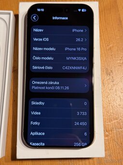 Apple iPhone 16 Pro 256GB pouštní titan - 4
