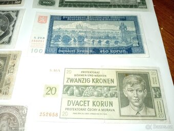 SESTAVA BANKOVEK 1-1000 K, 40. LÉTA, VŠE NEPERFOROVANÉ - 4