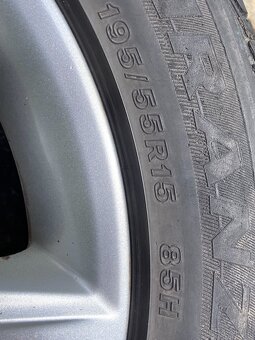 ALU kola s Pneu 195/55 R 15 Bridgestone - 4