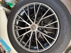 Disky R19, 9.5x19 5x120 s letními pneu - 4