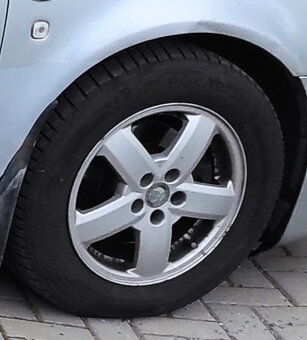Litá kola orig Škoda 16" + zánovní Bravuris 5 - 4