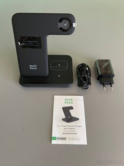 3v1 Bezdrátová nabíječka s adaptérem – NOVÁ - 4