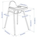 Dětská židlička Ikea - 4