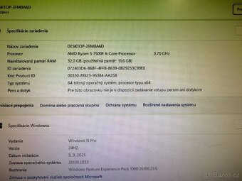 Herný počítač Ryzen 5 7500F / 32GB RAM / RTX 4060 / 512G SSD - 4