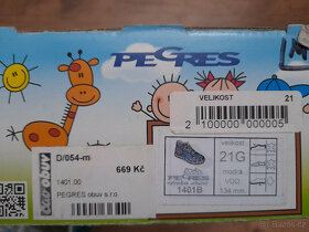 Pegres 1401 dětské kotníčkové boty, vel. 21 - 4