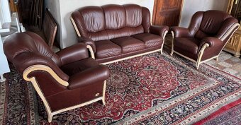 Luxusní italská kožená sedací souprava 3+1+1, 4334 - 4