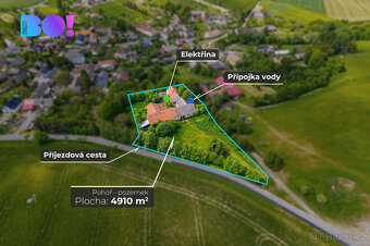 Prodej stavebního pozemku 4910 m², Odry-Pohoř - 4