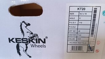 R18 5x112 mm ALU disky čierne MAM (KESKIN) - 4