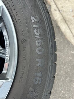 Sada zimních pneumatik, 215/60r16, alu kola - 4