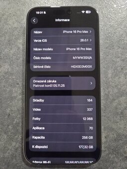 Apple iPhone 16 Pro Max, bílý Titan, zánovní - 4