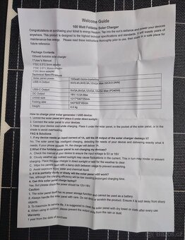 Skládací solární panel Goowei Energy 100W - 4