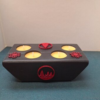 Vánoční adventní  svícen (nový,druhá jakost) - 4