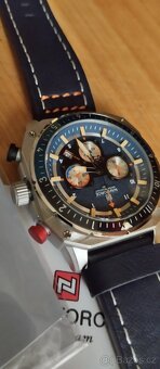 masivní pilotské hodinky NAVIFORCE US ARMY chronograf - 4