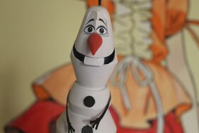 Papírová figurka Olaf ledové království - 4