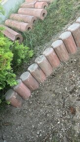 4 ks palisád, výška 80cm, průměr 20cm. - 4