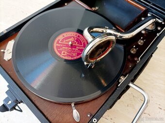 His Master’s Voice - starožitný gramofon na kliku ze 20. let - 4