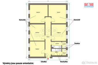 Pronájem kanceláří, 77 m², Mariánské Lázně, ul. U Mlékárny - 4