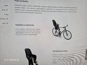 Sedačka na kolo Thule Ride Along - 4