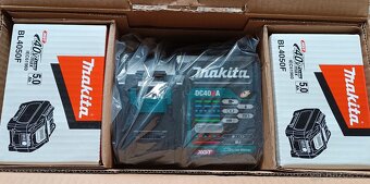 Makita 2x BL4050F 40V-5,0Ah rychlonabíječka DC40RA - 4