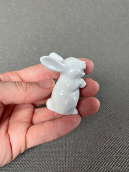 Rosenthal Porcelánová soška bílý zajíc, králík 5 cm - 4