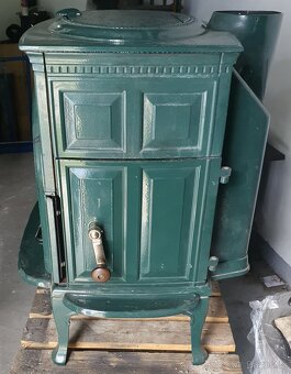 Litinová kamna Jotul F 600 CB zelený smalt - 4