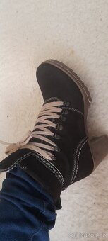 Lasocki polokozačky na blokovém podpatku - 4