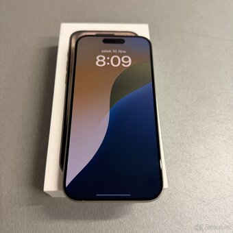 iPhone 15 Pro 128GB natural titan, bez škrábance, záruka - 4