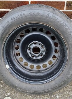 Plechové disky sada, originál VW 5x112 6,5Jx16 ET41 - 4