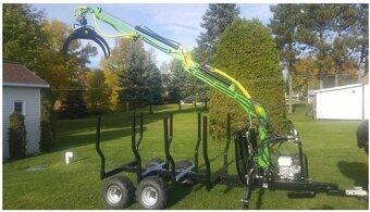 Vyvážečka dřeva Digger HRW-3, vlek za traktor, čtyřkolku - 4