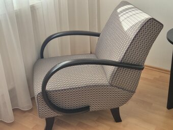 Křeslo Halabala + stolek + zdarma křeslo k renovaci - 4